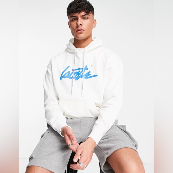 LACOSTE LIVE SIGNATURE LOGO SWEATSHIRT - Picture 3 of 4